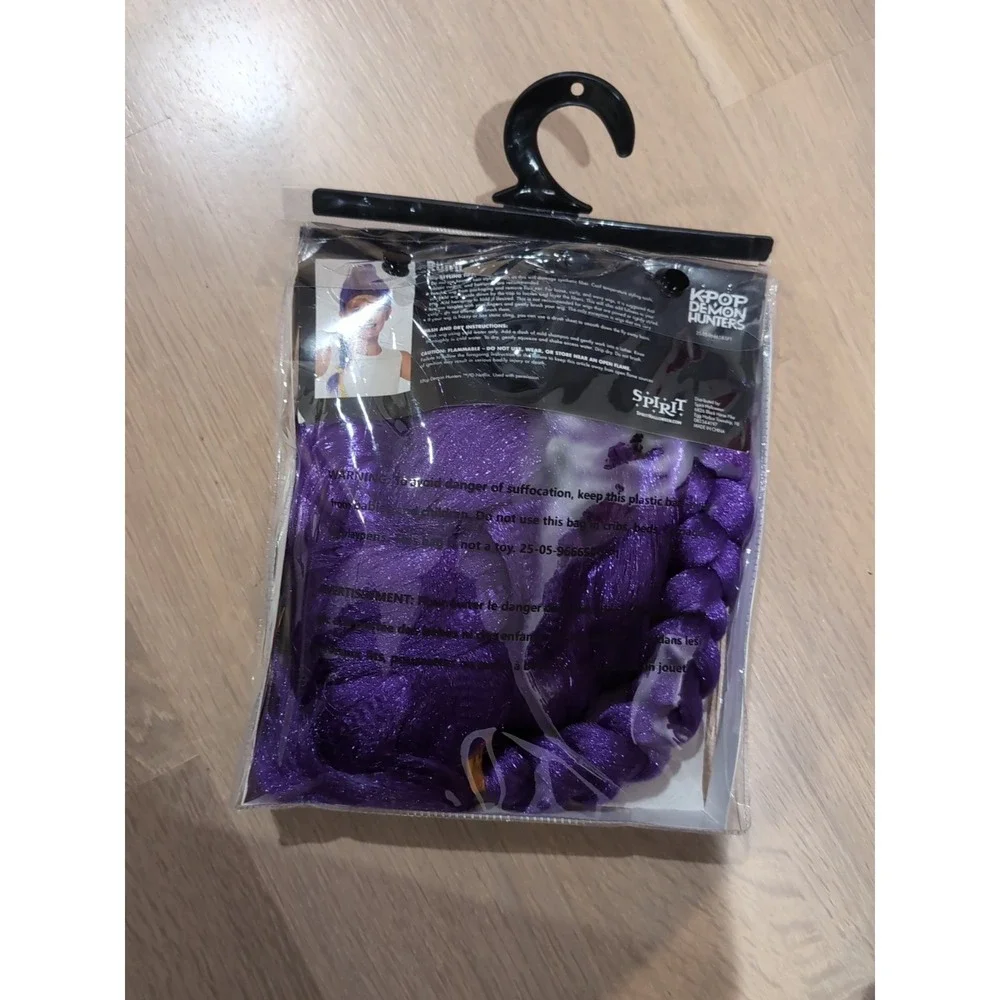 Spirit Halloween Kids Purple Rumi Wig - KPop Demon Hunters OSFM - Picture 2 of 4